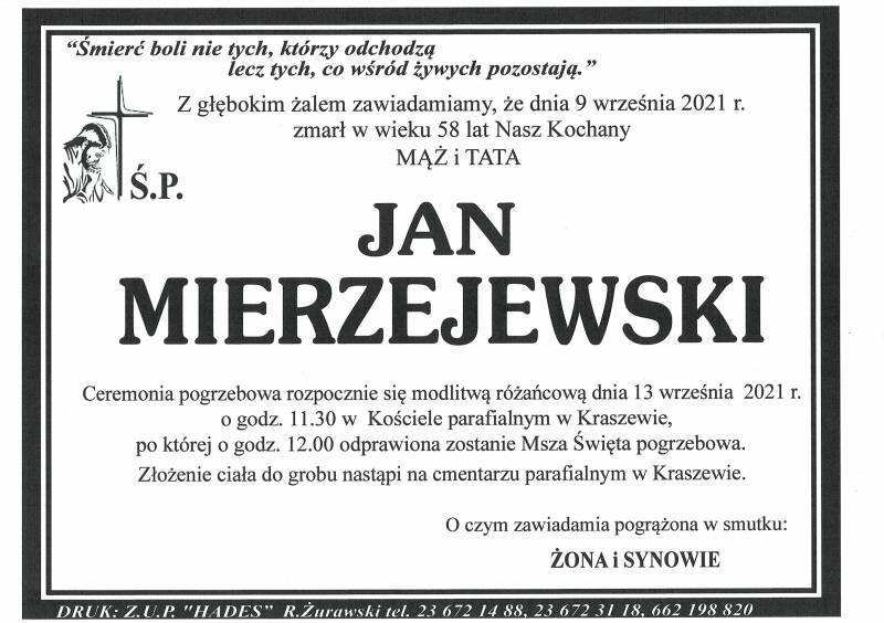 JAN MIERZEJEWSKI