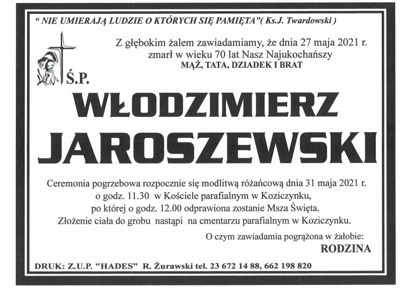 WŁODZIMIERZ JAROSZEWSKI