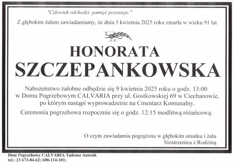 Honorata Szczepankowska