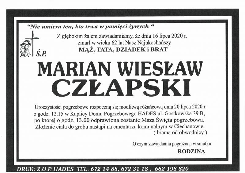 Marian Wiesław Człapski