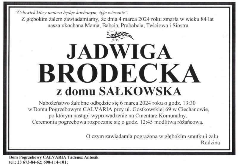 Jadwiga Brodecka
