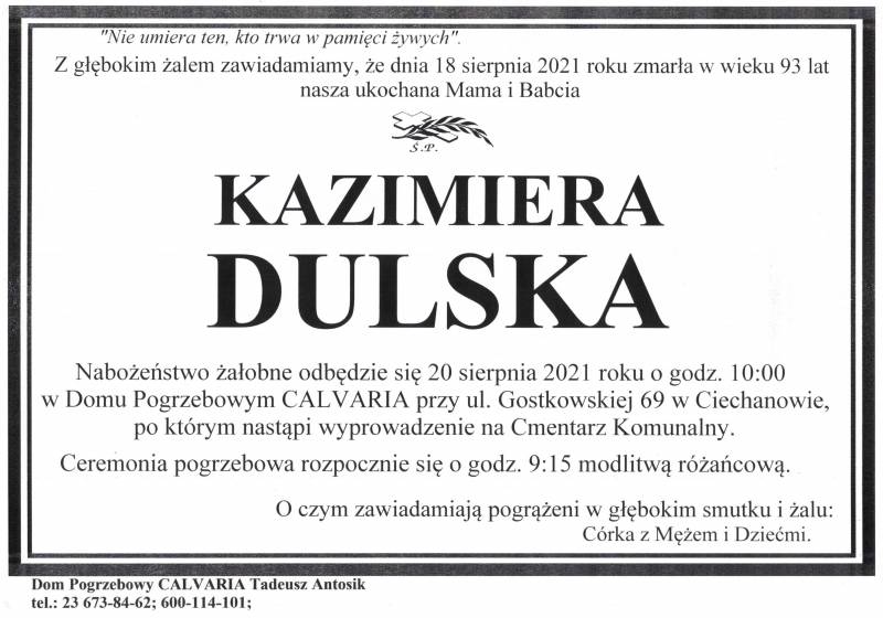 Kazimiera Dulska