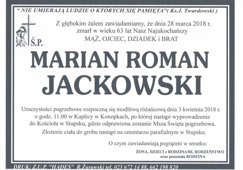Marian Roman Jackowski