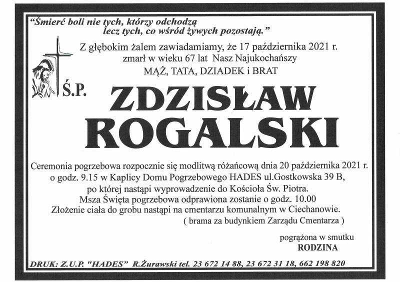 ZDZISŁAW ROGALSKI