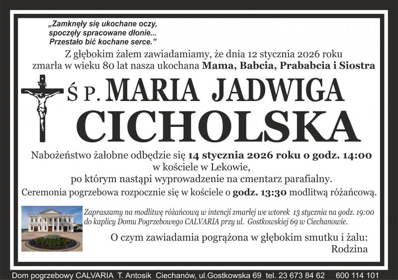 Maria Jadwiga Cicholska