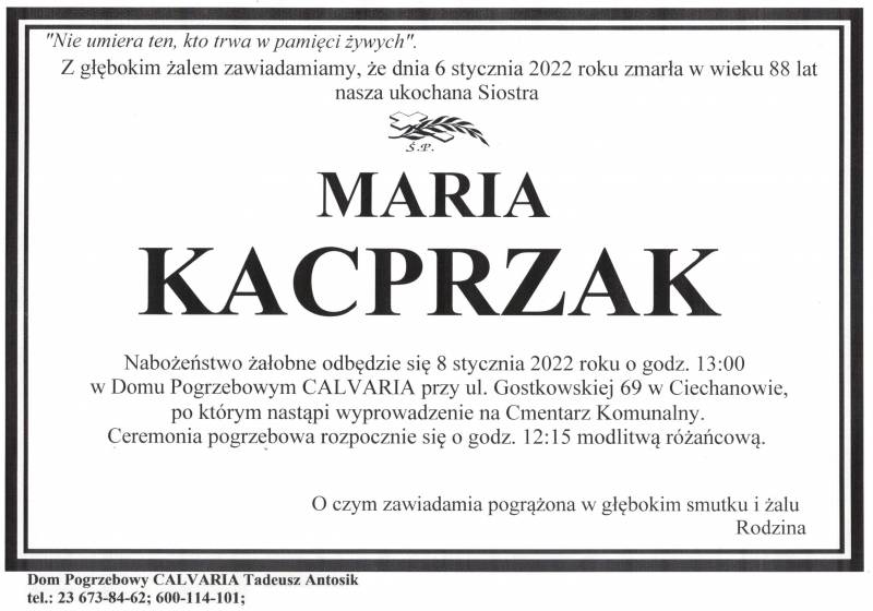 Maria Kacprzak