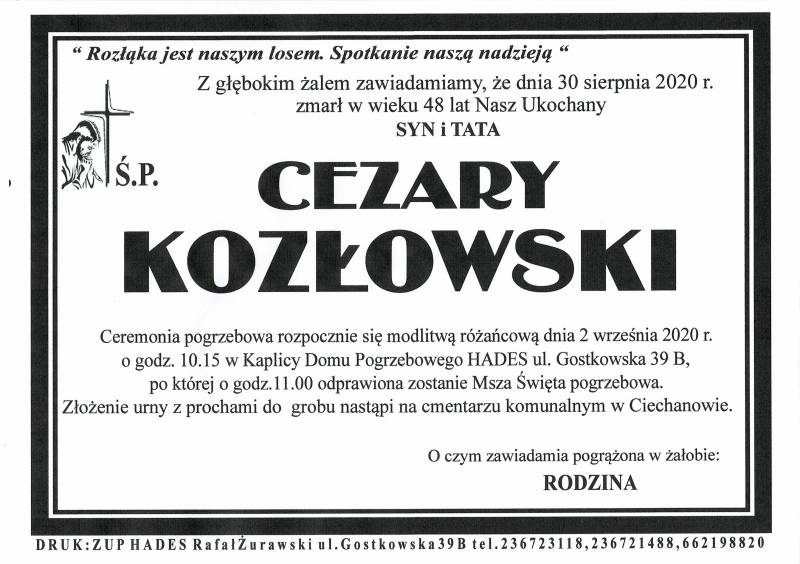 CEZARY KOZŁOWSKI