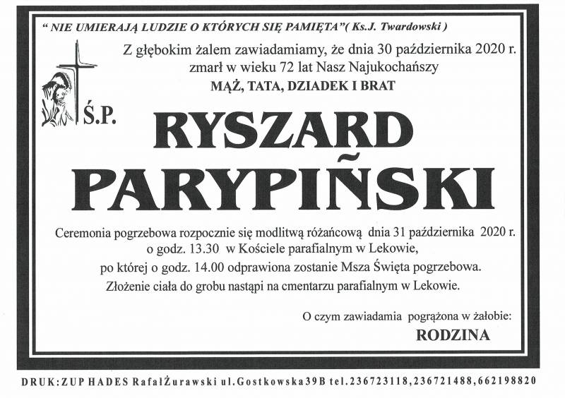RYSZARD PARYPIŃSKI