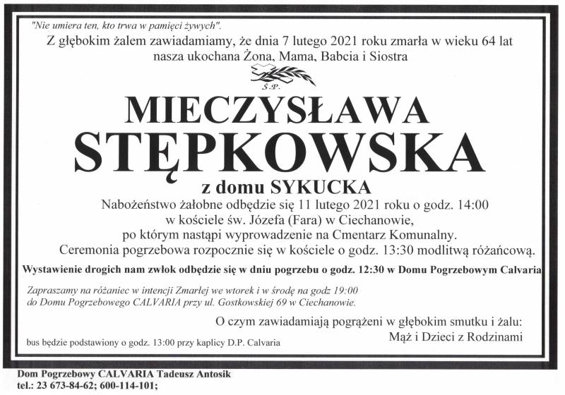 Mieczysława Stępkowska