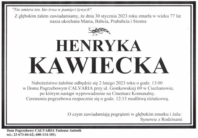 Henryka Kawiecka