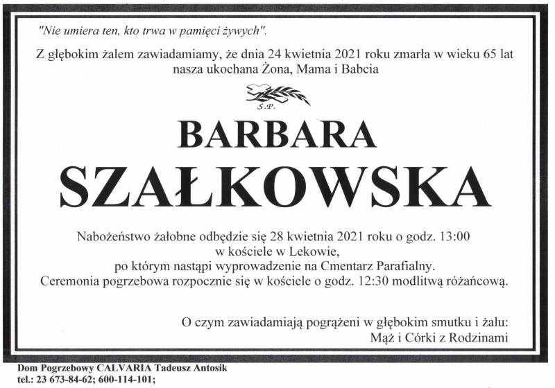Barbara Szałkowska