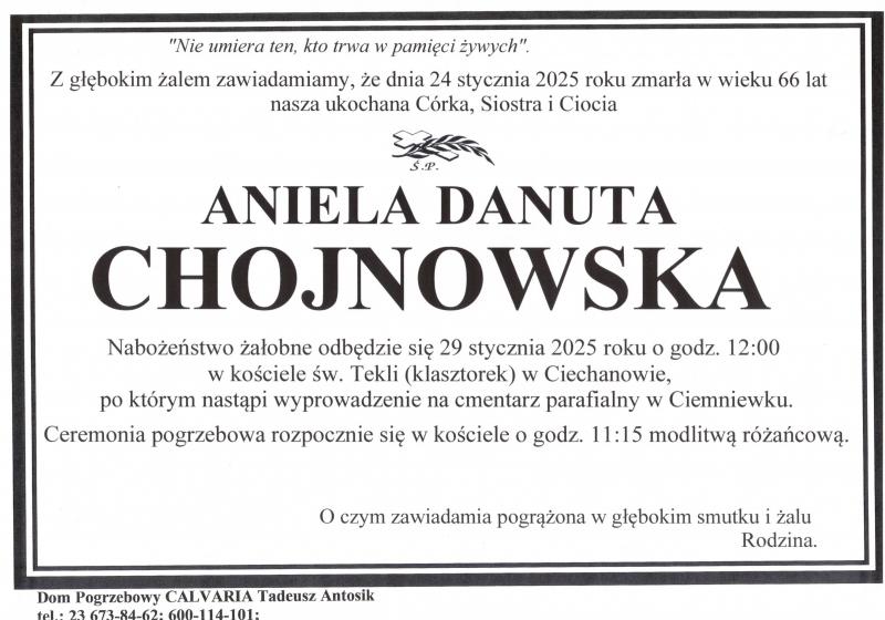 Aniela Danuta Chojnowska