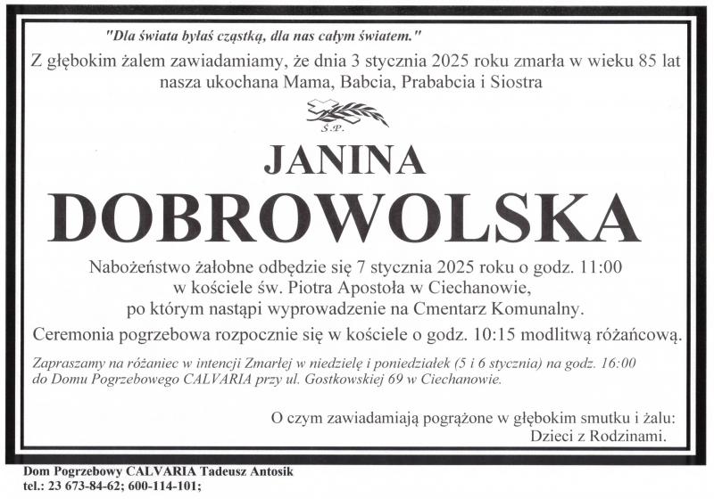 Janina Dobrowolska