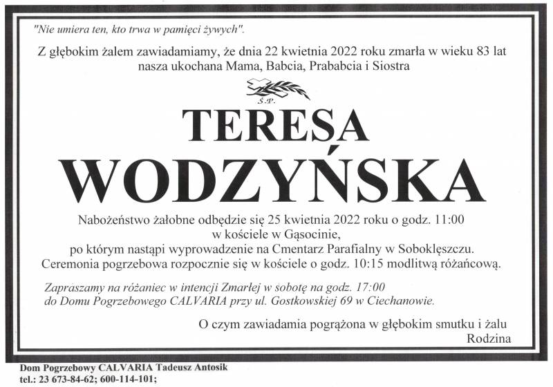Teresa Wodzyńska
