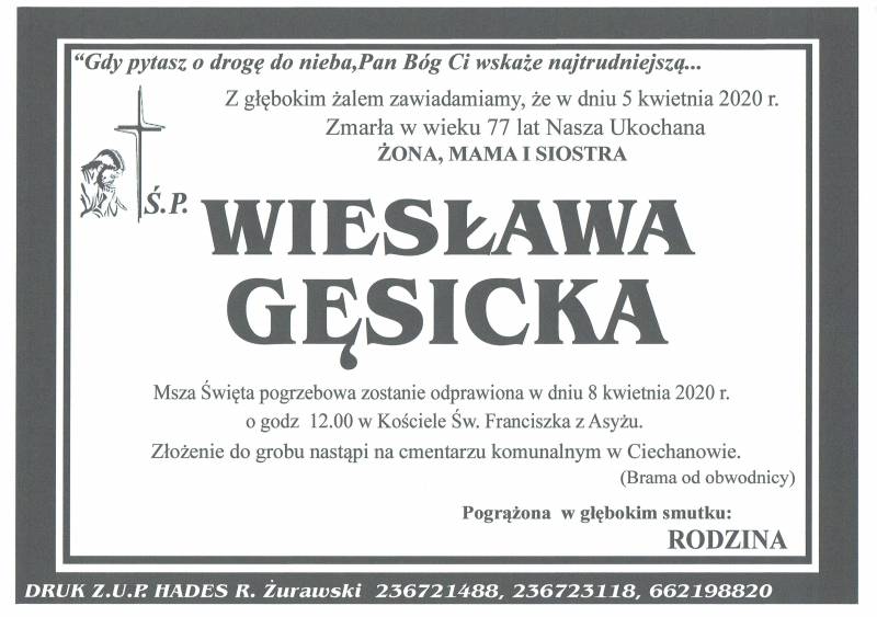 WIESŁAWA GĘSICKA