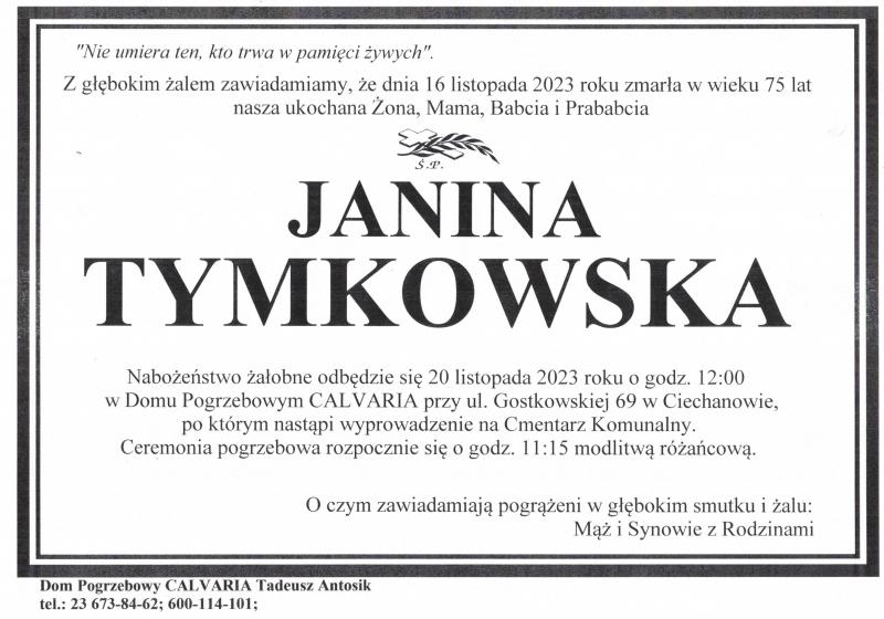 Janina Tymkowska