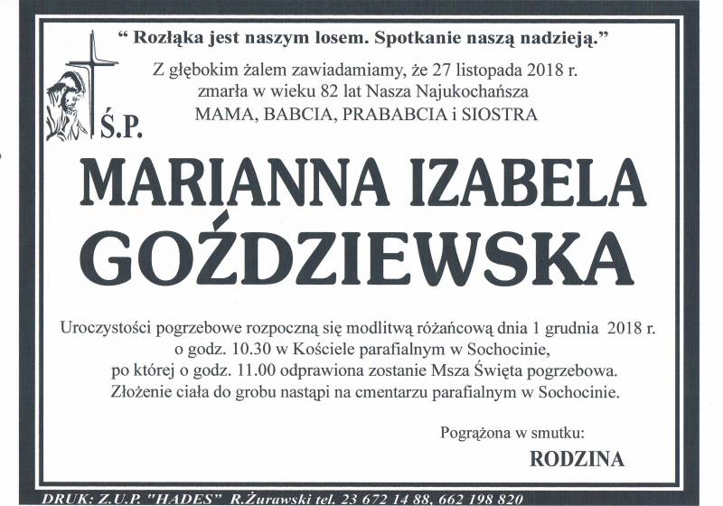 Marianna Izabela Goździewska
