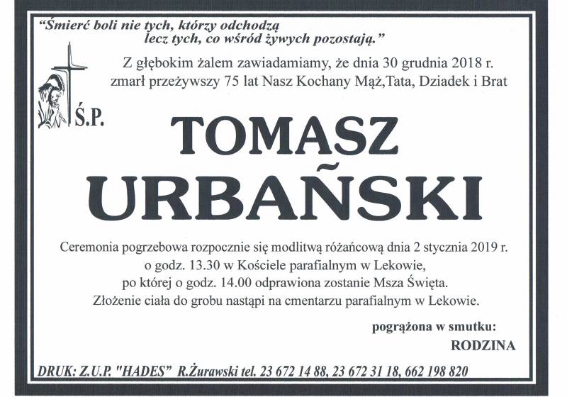 Tomasz Urbański