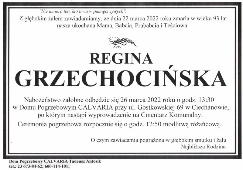 Regina Grzechocińska