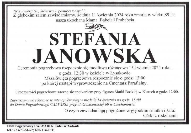 Stefania Janowska