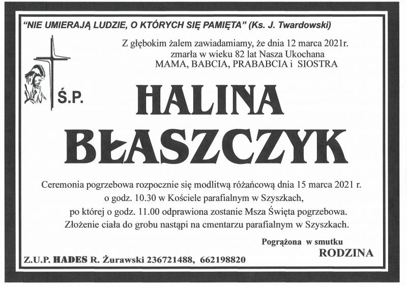 HALINA BŁASZCZYK