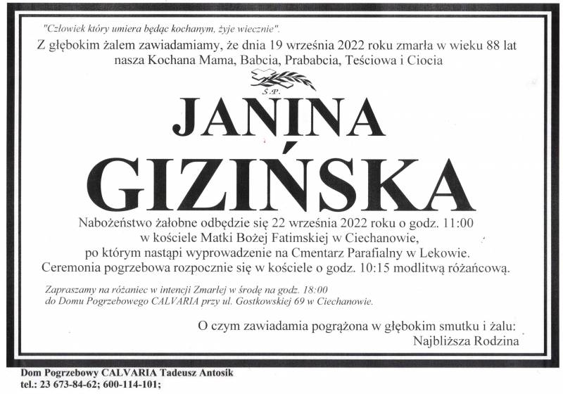 Janina Gizińska