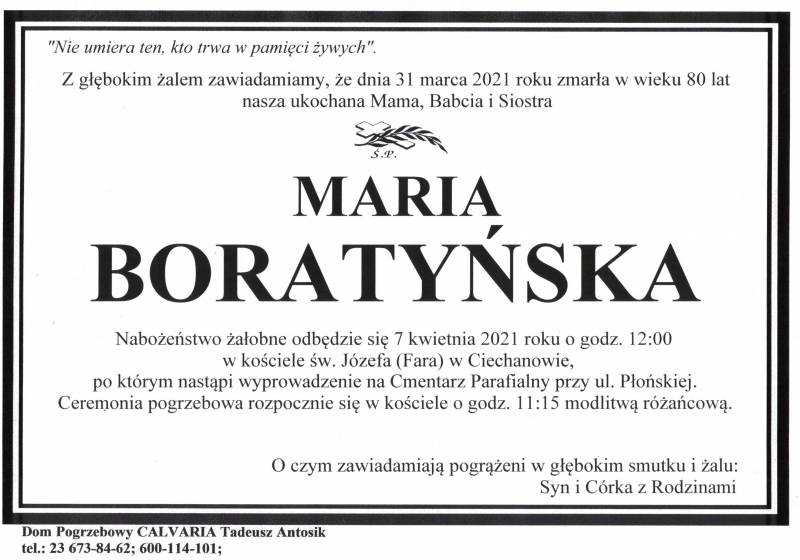 Maria Boratyńska