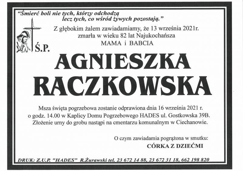 AGNIESZKA RACZKOWSKA