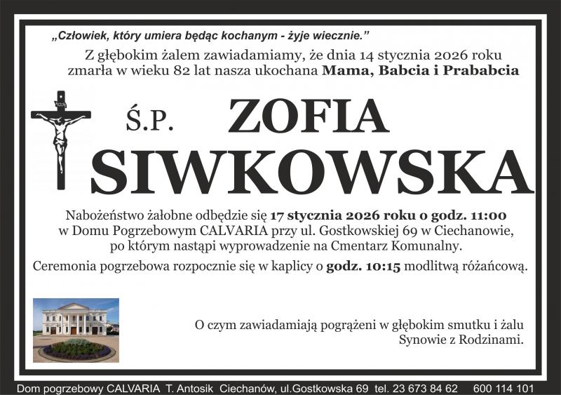 Zofia Siwkowska