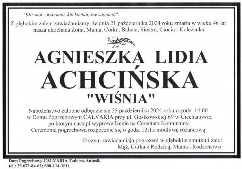 Agnieszka Lidia Achcińska