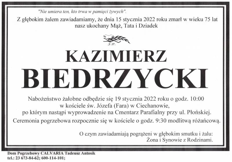 Kazimierz Biedrzycki