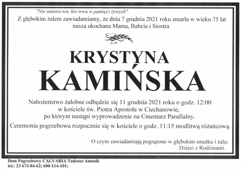 Krystyna Kamińska