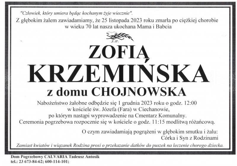 Zofia Krzemińska