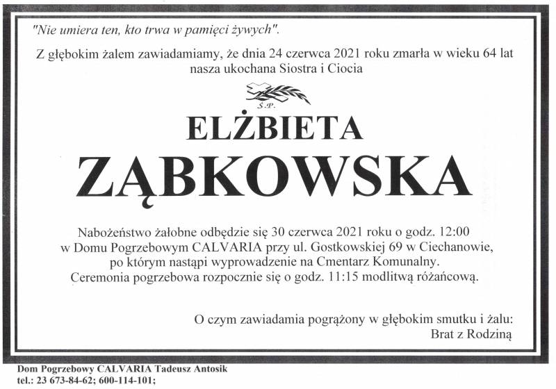 Elżbieta Ząbkowska