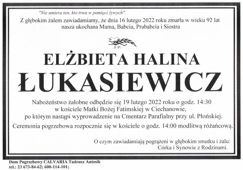 Elżbieta Halina Łukasiewicz