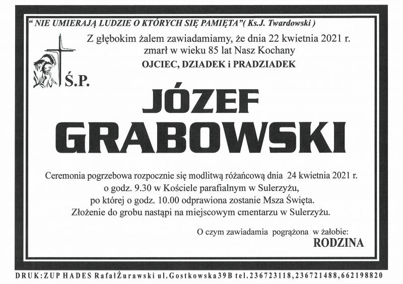 JÓZEF GRABOWSKI