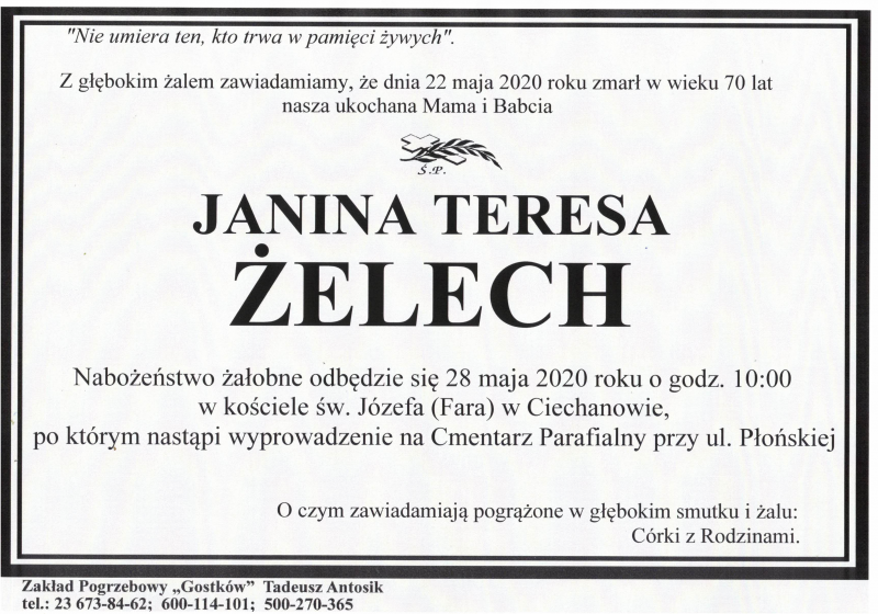 Janina Teresa Żelech