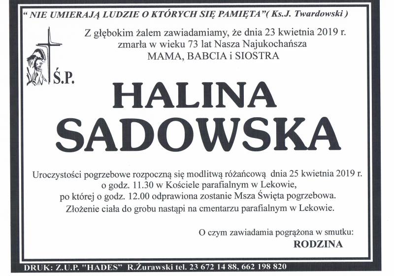 Halina Sadowska