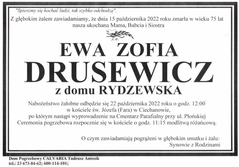 Ewa Zofia Drusewicz