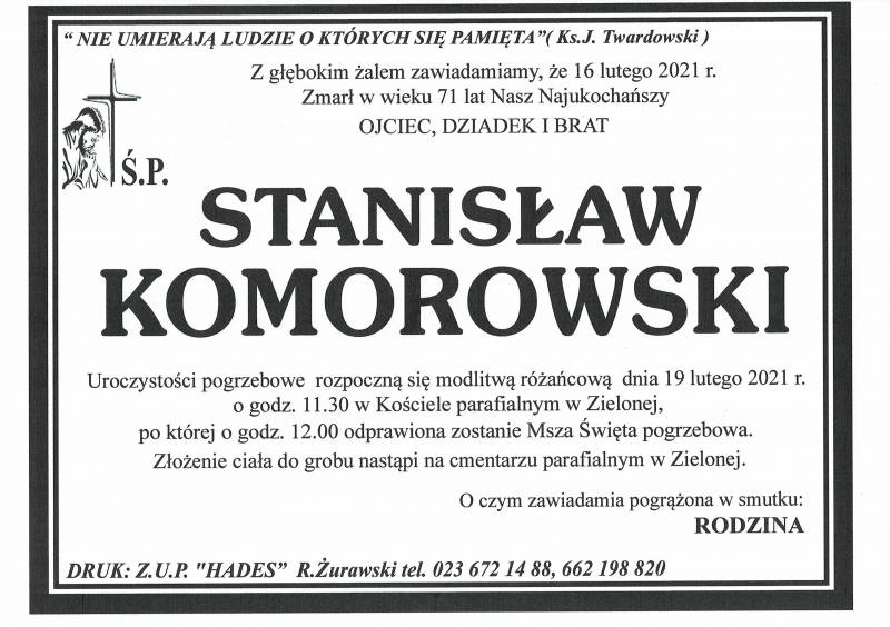 STANISŁAW KOMOROWSKI