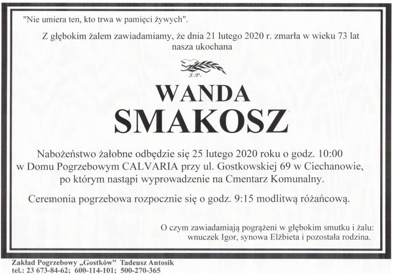 WANDA SMAKOSZ