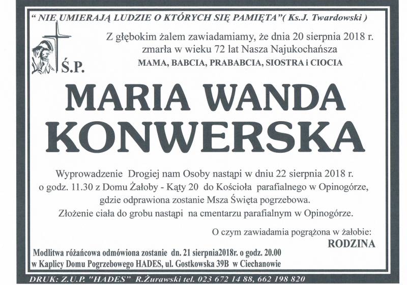 Maria Wanda Konwerska