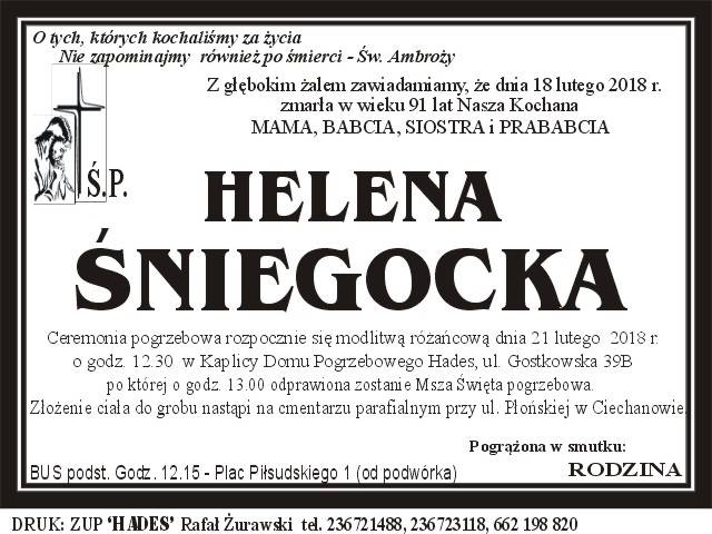 Helena Śniegocka