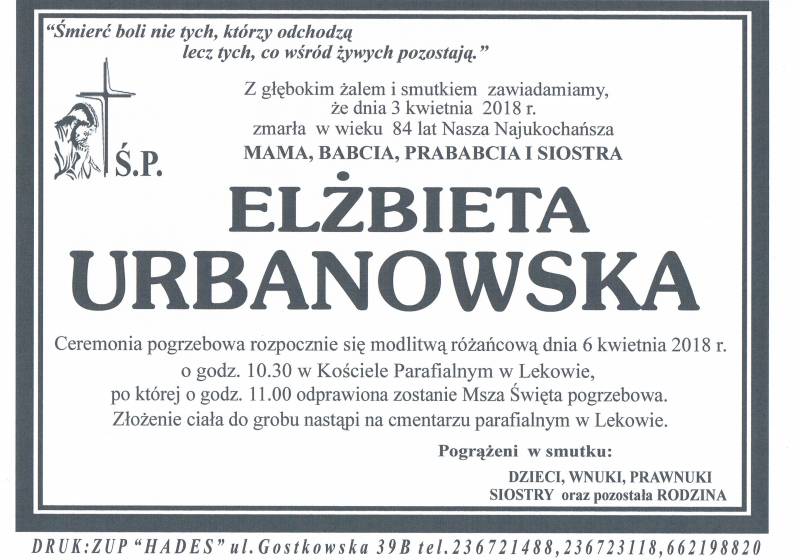 ELŻBIETA URBANOWSKA
