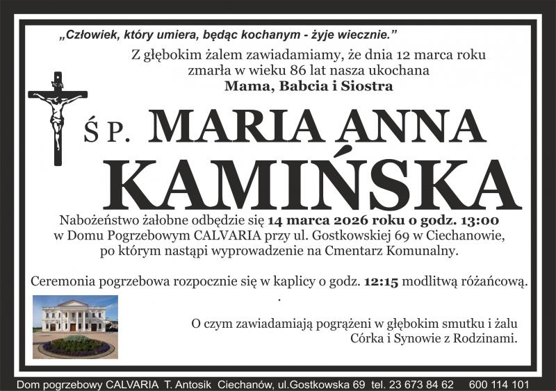 Maria Anna Kamińska