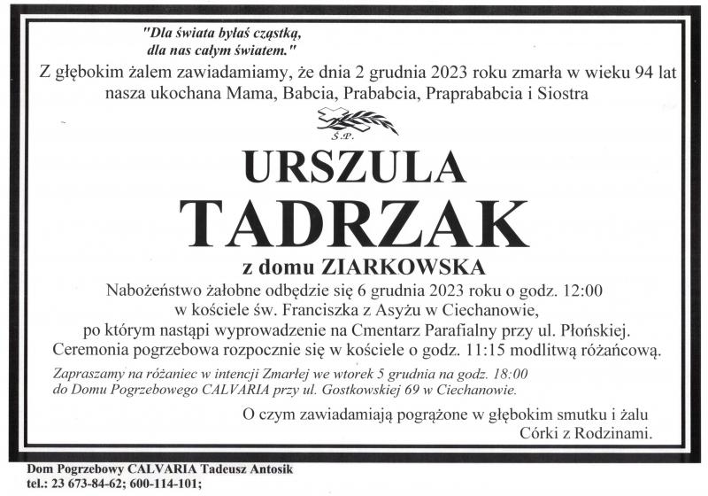 Urszula Tadrzak