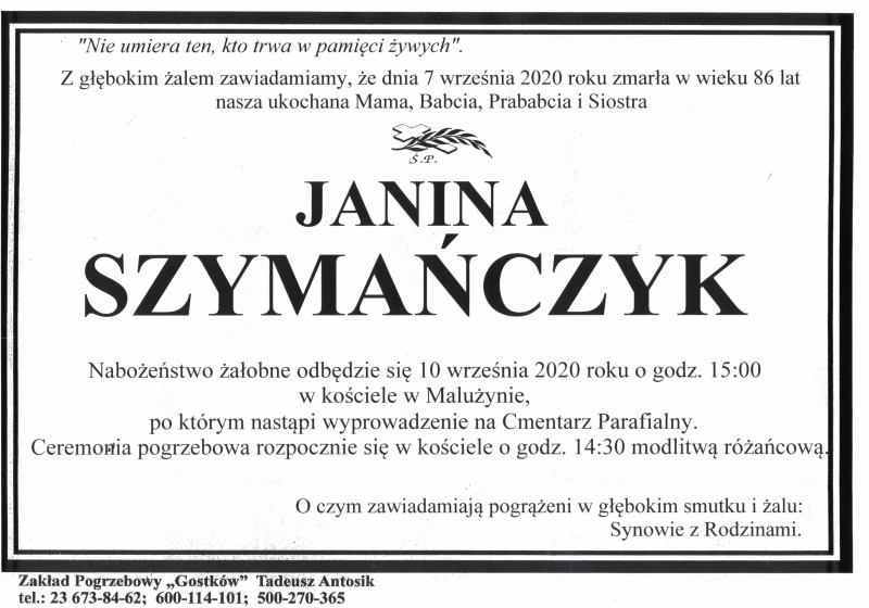 Janina Szymańczyk