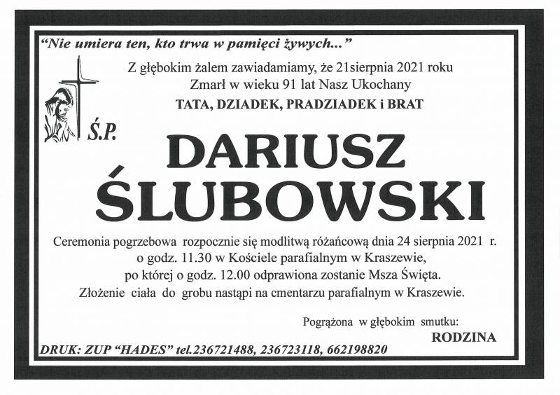 DARIUSZ ŚLUBOWSKI
