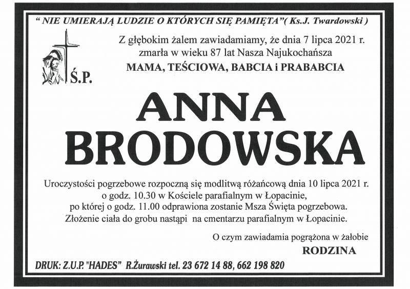 ANNA BRODOWSKA