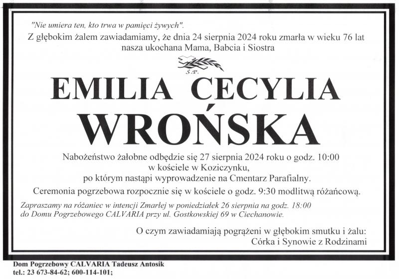 Emilia Cecylia Wrońska